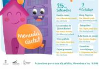 El festival infantil Menuda Ciutat de Sagunto continúa con la representación de cuatro espectáculos simultáneos