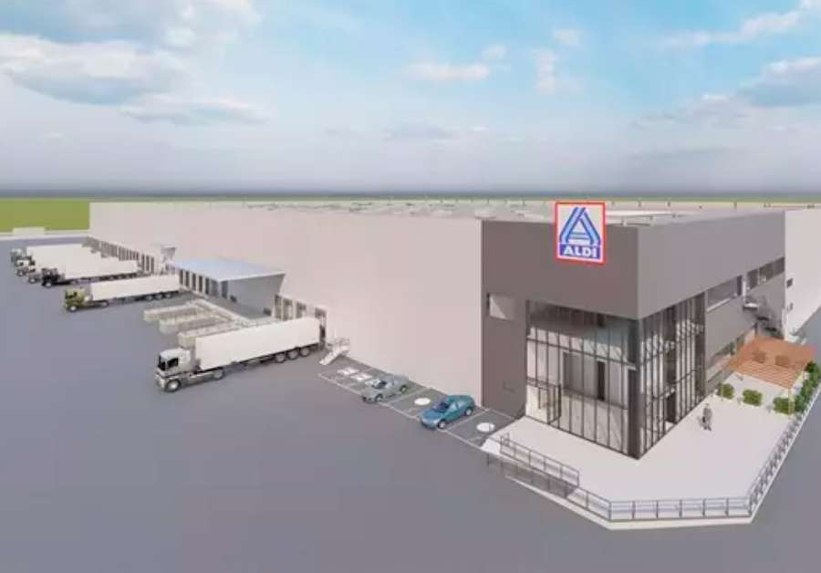Imagen del proyecto del nuevo centro logístico de Aldi (Foto: Europa Press)