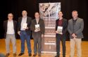 Los autores de los libros premiados junto a Francesc Fernández y José Manuel Tarazona