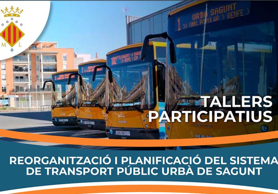 Sagunto organiza una consulta ciudadana en forma de talleres sobre el servicio público de transportes