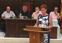 Assumpció Moll en su primera intervención como concejal del Ayuntamiento de Sagunto