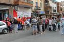 La protesta contra el cierre del INSS de Puerto de Sagunto congrega a más de medio centenar de personas