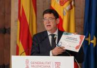El president de la Generalitat Valenciana, Ximo Puig, durante la rueda de prensa ofrecida esta mañana