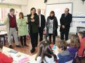 La última visita que realizó la consellera, Mª José Catalá, al colegio de primaria de Albalat dels Tarongers