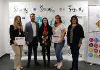 Las tres ganadoras han sido recibidas por el alcalde de Sagunto y la edila de Comercio, Natalia Antonino