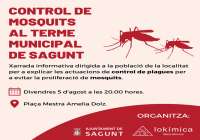 Aplazada a este viernes la charla-taller sobre consejos para el control de mosquitos para el vecindario de Almardà