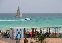El punto accesible de la playa de Canet d&#039;en Berenguer bate récord de usuarios en julio