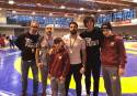 Comitiva del Club de Lucha Ares que viajó hasta Francia para esta competición