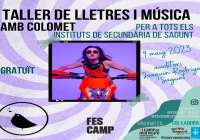 La cantante Colomet realiza un taller de música en valenciano para los institutos de Sagunto