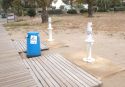 Algunos lavapiés de la playa de Puerto de Sagunto llevan más de un mes sin agua