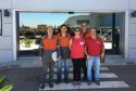 La delegada de Movilidad Urbana con sindicalistas de Arcelor