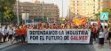 Más de 4.000 personas se manifiestan en defensa de Galmed y la economía local