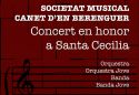 La Societat Musical de Canet d’En Berenguer festejará este fin de semana Santa Cecilia