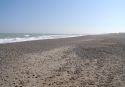 La playa de Almardà se encuentra muy deteriorada en la actualidad