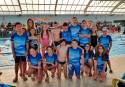 Los jóvenes nadadores que participaron en esta jornada de Jocs Esportius