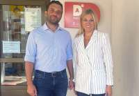 El alcalde de Sagunto, Darío Moreno, se ha reunido con la directora general de Igualdad, Davinia Bono