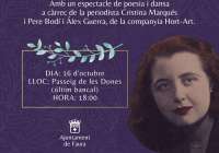 Faura rendirá homenaje a la escritora Carmelina Sánchez-Cutillas en su Passeig de les Dones