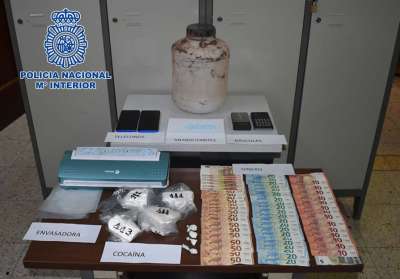 La Policía Nacional se ha incautado de medio kilo de cocaína
