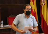 Sergio Muniesa, interviniendo en el pleno municipal