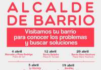 La iniciativa de participación ciudadana Alcalde de Barrio vuelve en abril con cinco nuevos encuentros