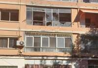 La vivienda está situada en un tercer piso de este barrio de Puerto de Sagunto