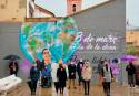  El artista urbano Bize ha sido el encargado de la realización del mural del Día de la Mujer en Canet