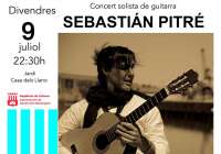El guitarrista Sebastián Pitré actuará este viernes en Canet
