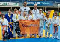 Algunos de los participantes del Judo Canet que acudieron a esta cita en Andorra la Vella