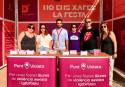 El alcalde de Sagunto, Darío Moreno, ha visitado el punto violeta en el Music Port Fest