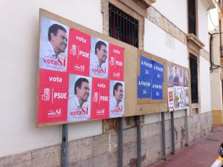 Los carteles electorales ya se pueden observar en los municipios del Camp de Morvedre