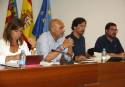 Los cuatro concejales del grupo municipal del PP en Canet
