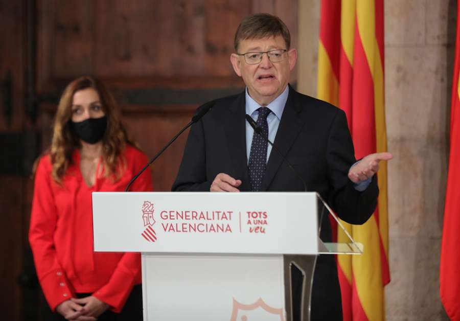 El president de la Generalitat, Ximo Puig, ha comparecido este lunes ante la prensa