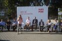 El acto público del PSPV-PSOE tuvo lugar ayer en la Glorieta de Sagunto