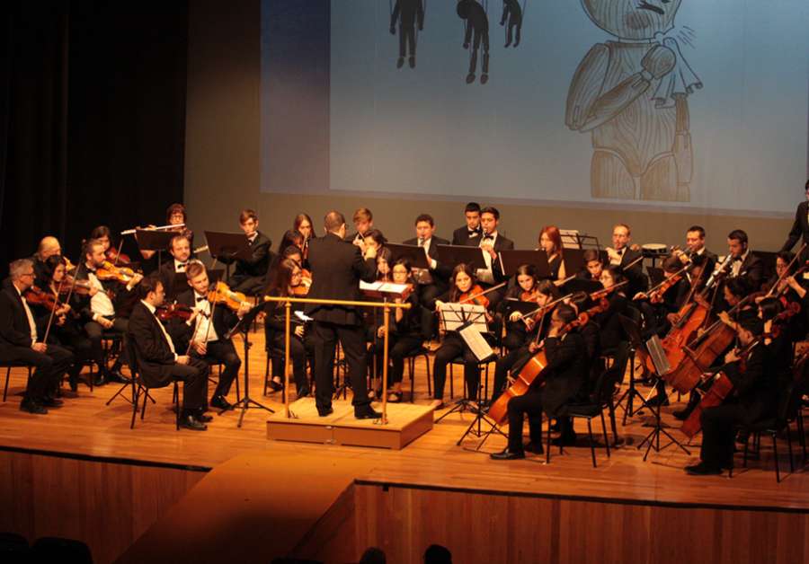 Una de las actuaciones realizadas por la Lira Saguntina en el Auditorio Joaquín Rodrigo
