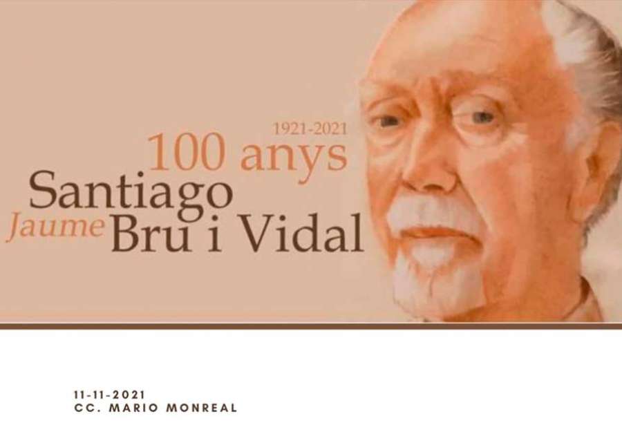 El Centro Cultural Mario Monreal acogerá un acto conmemorativo para honrar la figura de Santiago Bru i Vidal