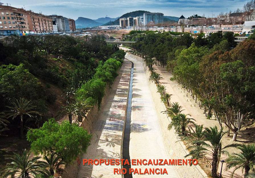 Propuesta para el encauzamiento del Río Palancia realizada por Cs Sagunto