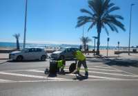 Los trabajos comenzaron a realizarse en la avenida Mediterráneo este pasado lunes