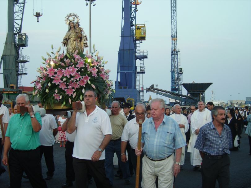 Imagen de archivo de una de las procesiones en honor a la Virgen del Carmen