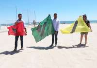 Las playas de Sagunto ya cuentan con banderas sobre el estado del mar para personas daltónicas