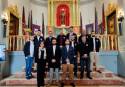El alcalde de Sagunto y la concejala de Turismo con los miembros de la Mayoralía 2020