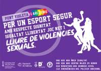 El BM Morvedre presenta su punto violeta y arco iris para fomentar el deporte libre de agresiones sexuales