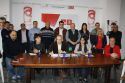 Crispín junto a la gran mayoría de miembros de la lista del PSPV-PSOE para las elecciones de Sagunto