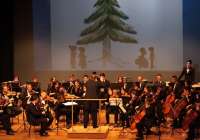 La Orquesta Sinfónica de la Lira Saguntina durante un concierto