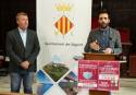 El alcalde de Sagunto, Darío Moreno, y el edil Francesc Fernández durante la rueda de prensa de este viernes