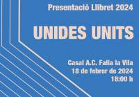 La falla La Vila de Sagunto presenta ‘Unides Units’, el llibret de su 50 aniversario