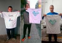 Tres vecinos de Puerto de Sagunto participarán en la Transilicitana con camisetas promocionando la ciudad