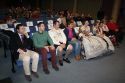 Los representantes de La Victoria junto a las Falleras Mayores de FJFS y Sergio Muniesa