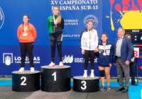 La haltera de Puerto de Sagunto, Alicia Munuera, consigue tres medallas en el Campeonato de España sub15