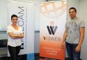 Eva Rodríguez y Vicente Caballero, fundadores de la empresa Vi2WEB