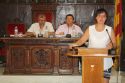 La concejal de Hacienda, Teresa García, en un pleno municipal